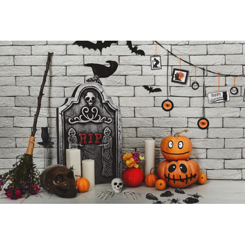 The Holiday Aisle® Halloween Decorations Graveyard Tombstones Wayfair